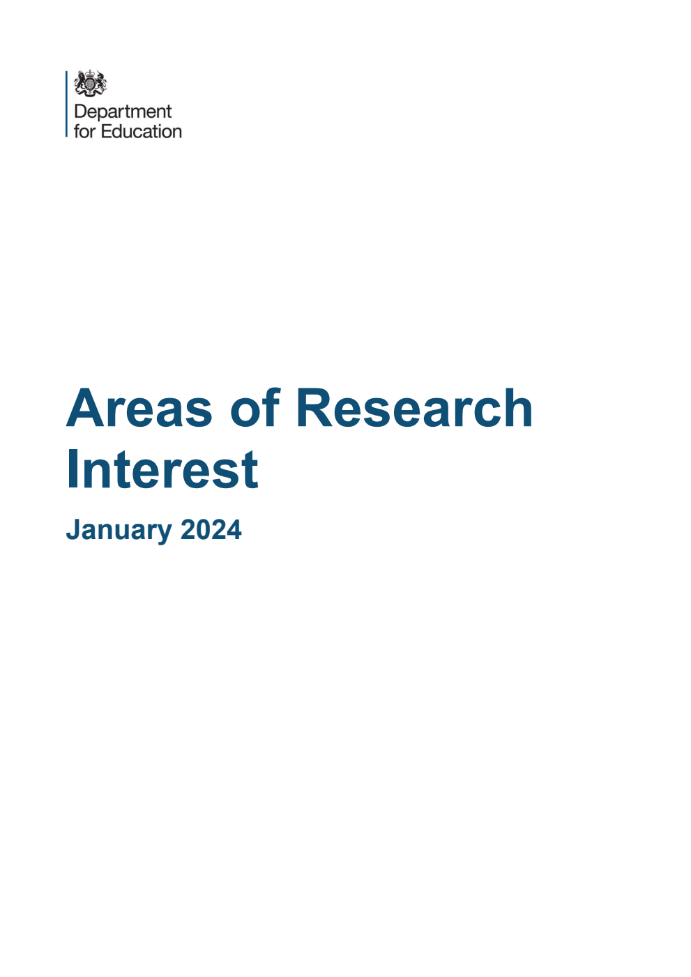 DFE-RR1401 Areas of Research Interest. January 2024