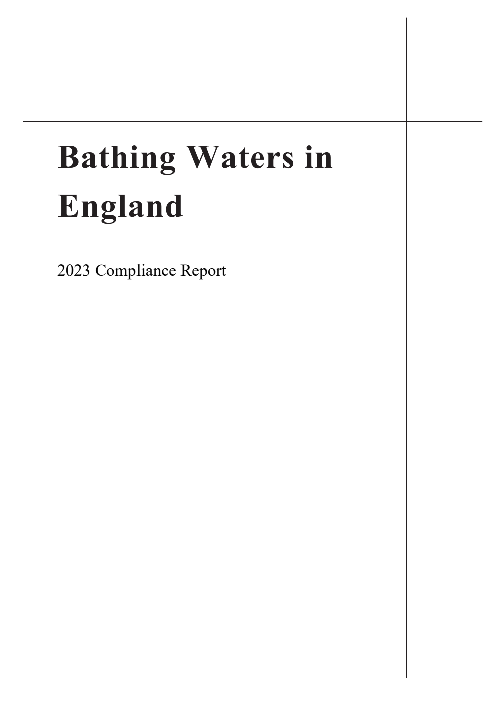 Bathing Waters in England 2023 Compliance Report