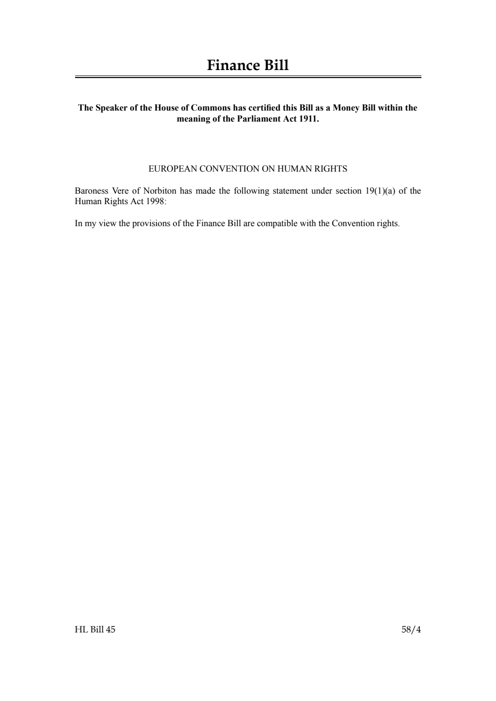 Finance Bill [as brought from the Commons]