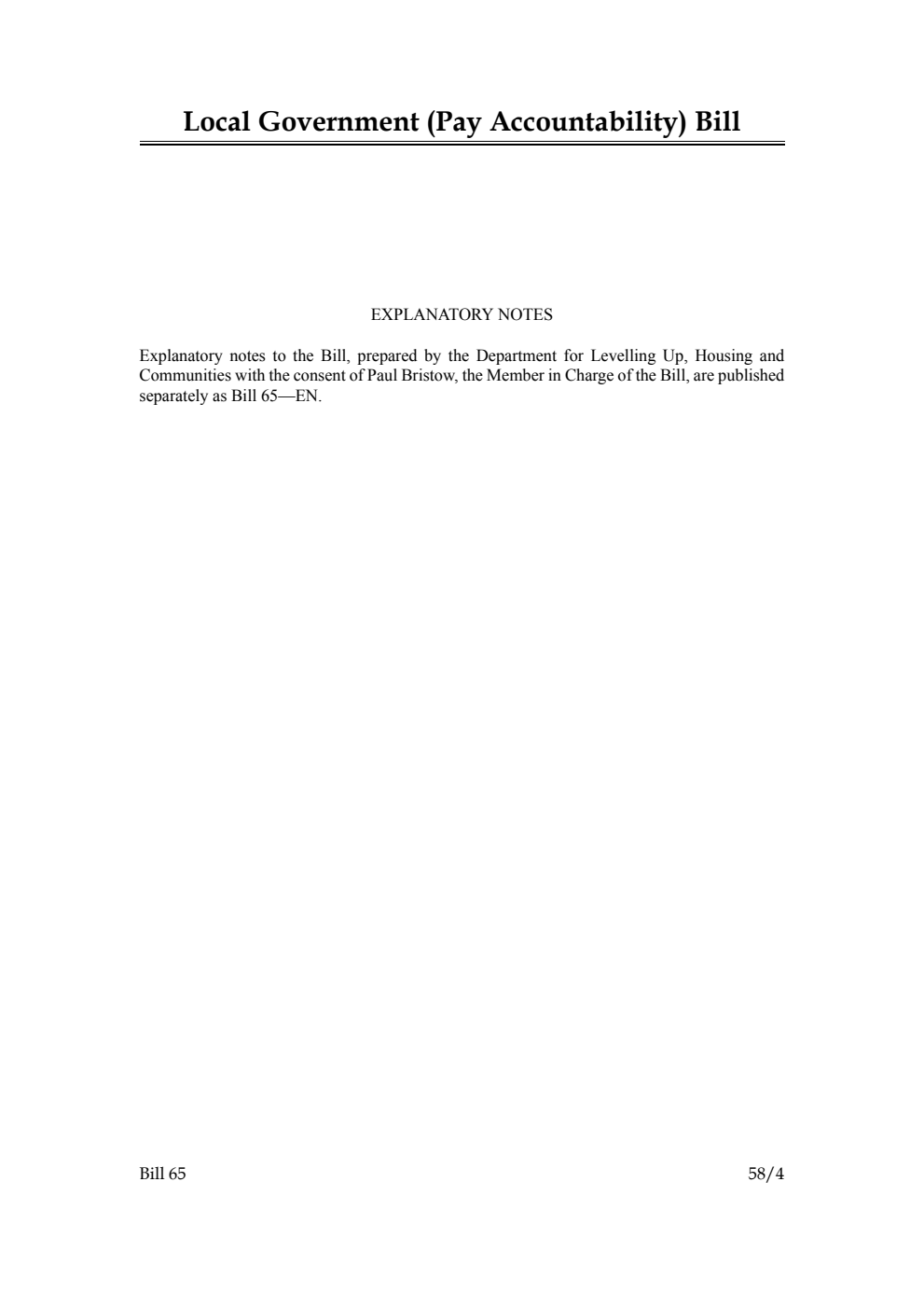 Local Government (Pay Accountability) Bill