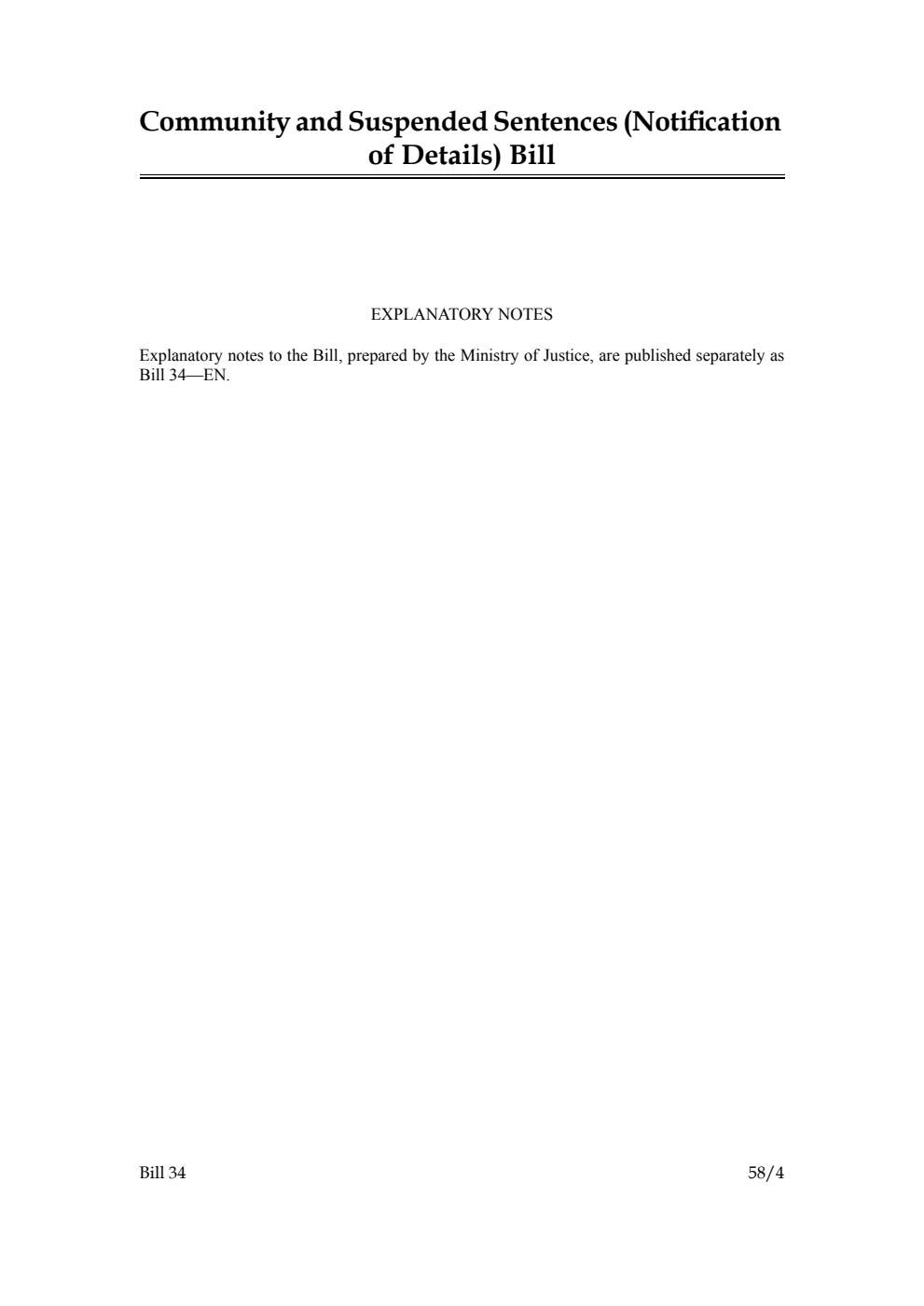 Community and Suspended Sentences (Notification of Details) Bill