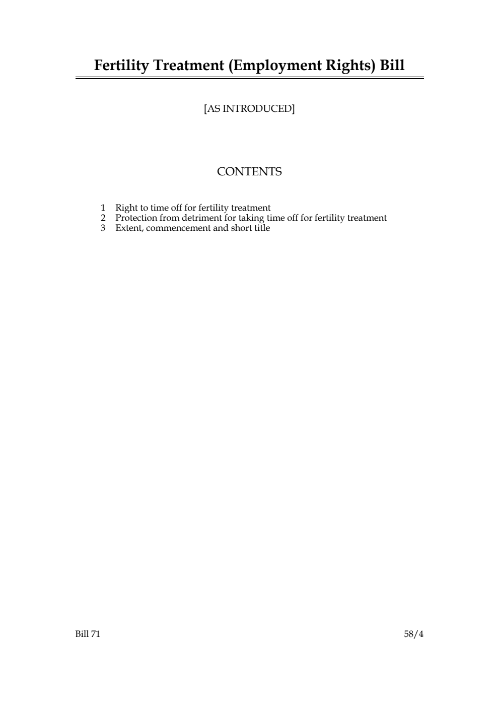 Fertility Treatment (Employment Rights) Bill