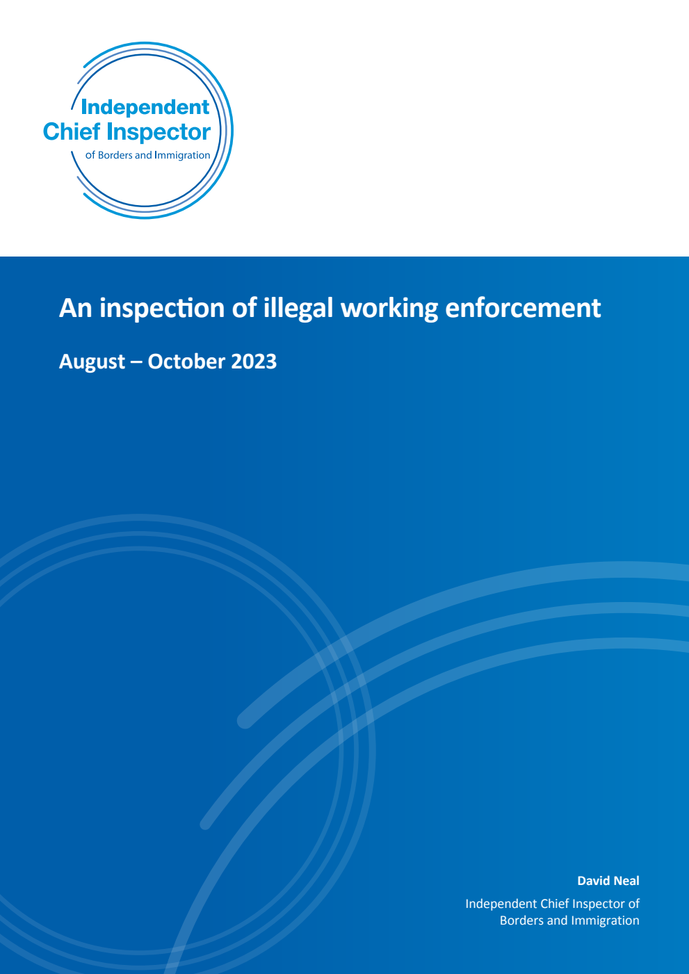 An inspection of illegal working enforcement August – October 2023