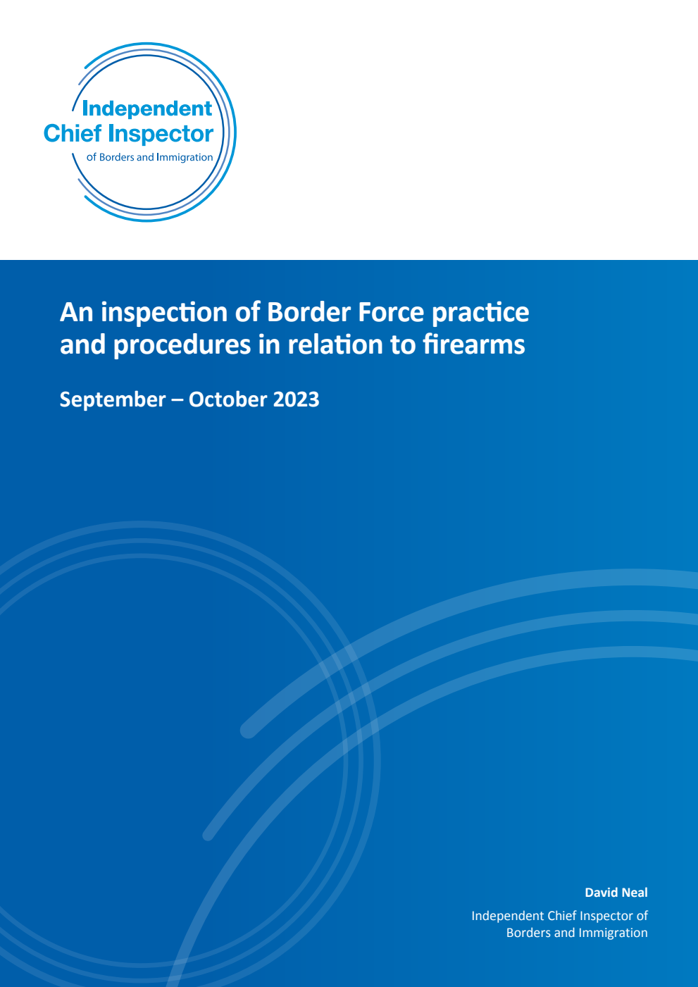 An inspection of Border Force practice and procedures in relation to firearms September – October 2023