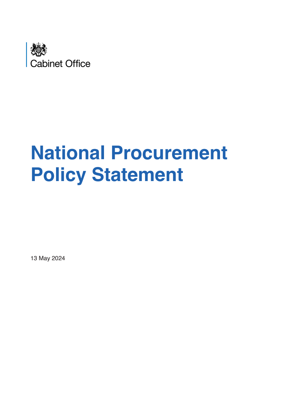 National Procurement Policy Statement