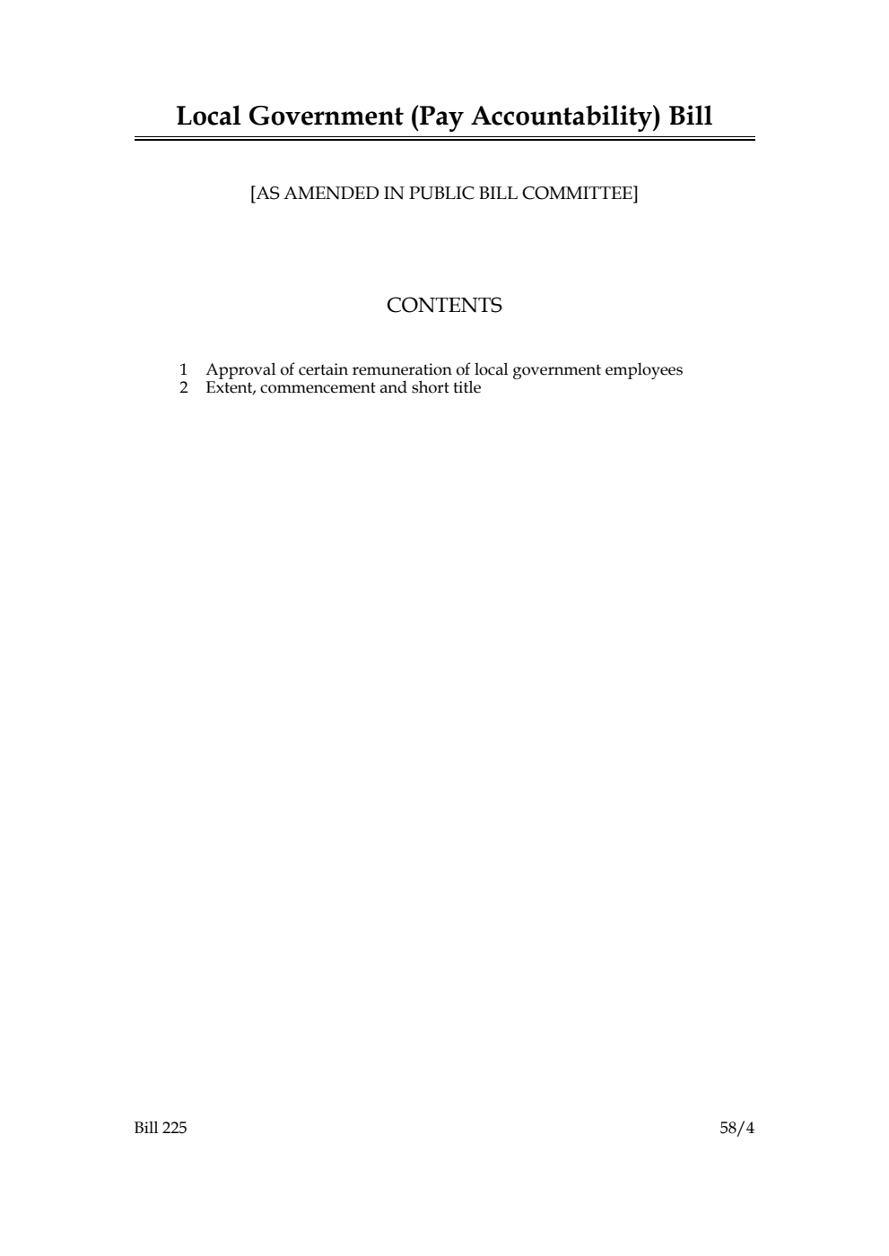 Local Government (Pay Accountability) Bill [as amended in Public Bill Committee]