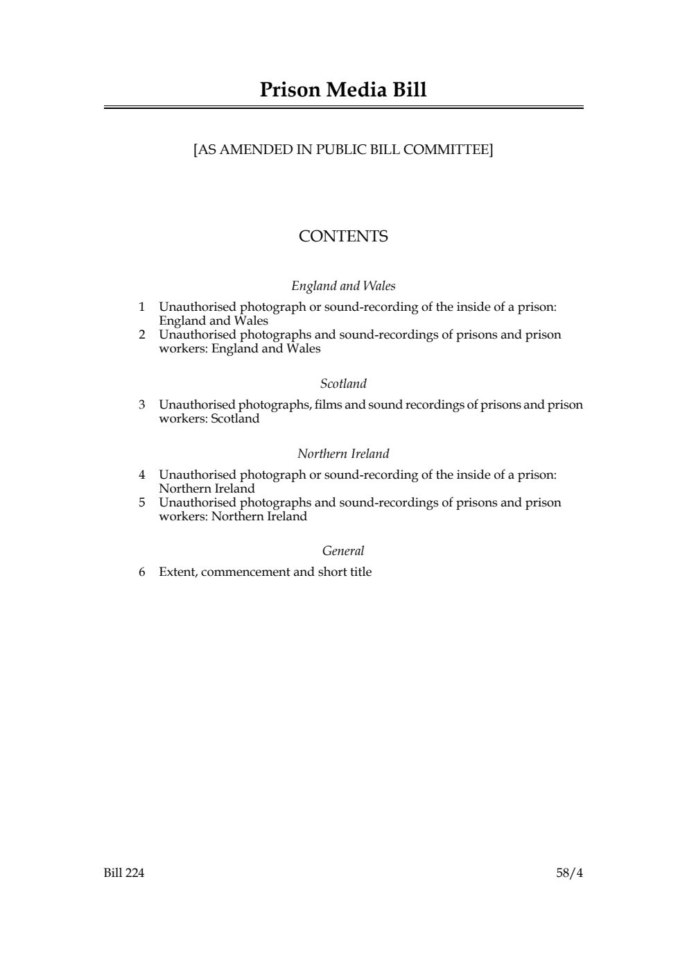 Prison Media Bill [as amended in Public Bill Committee]