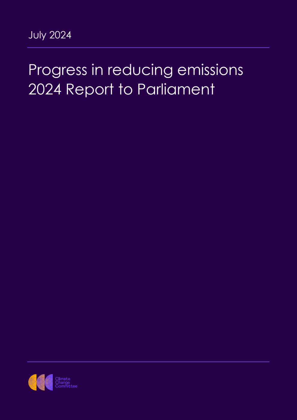 Progress in reducing emissions. 2024 Report to Parliament