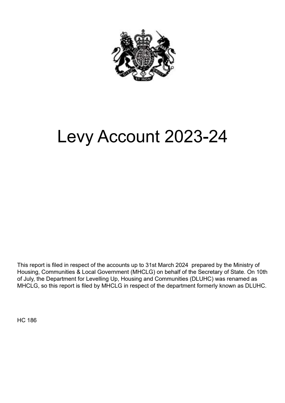Levy Account 2023-24