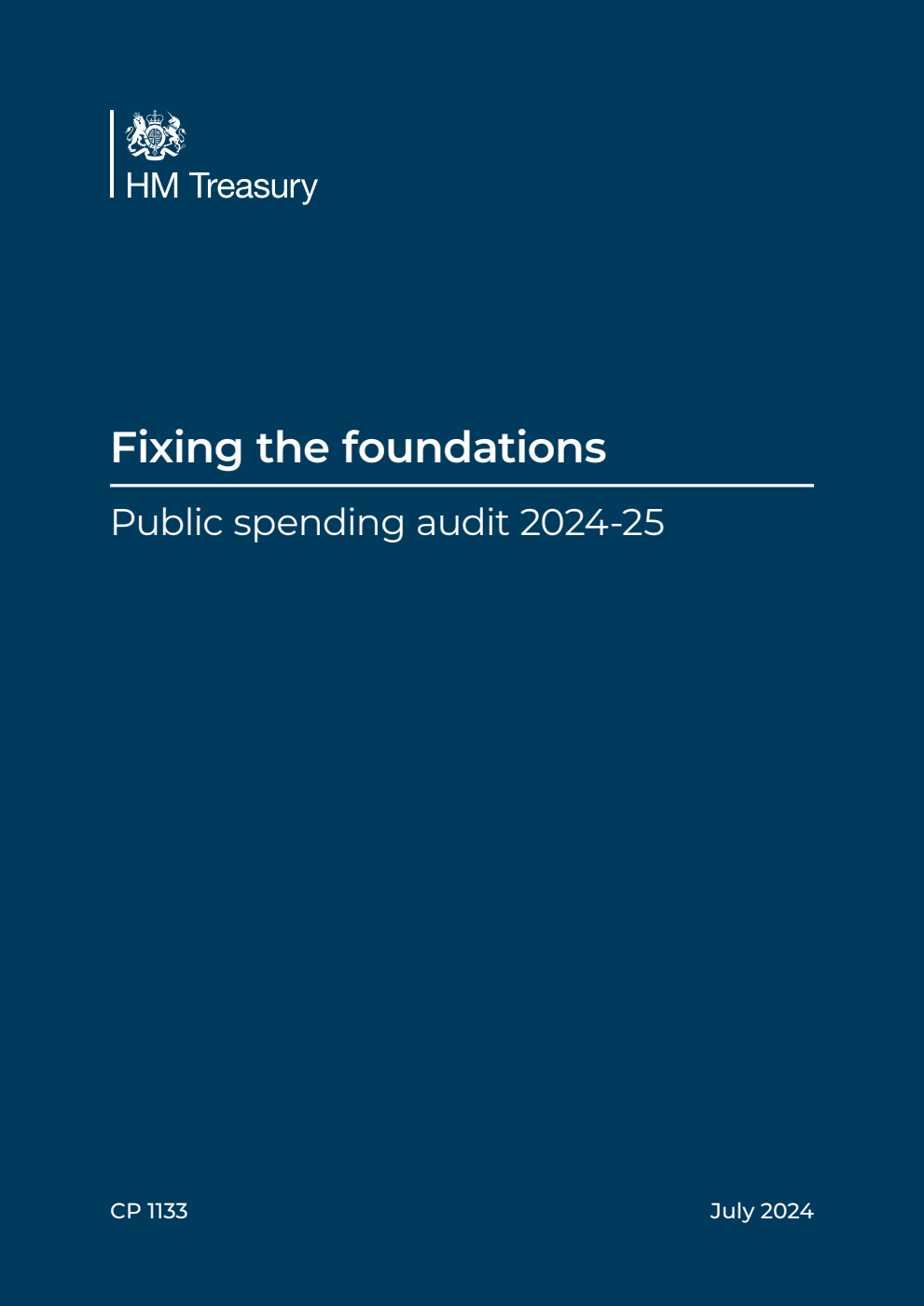 Fixing the foundations. Public spending audit 2024-25