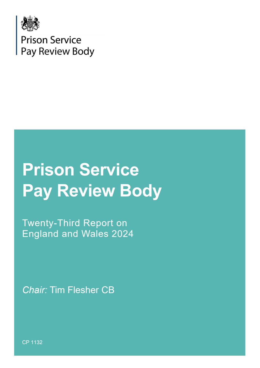 Prison Service Pay Review Body Twenty-Third Report on England and Wales 2024