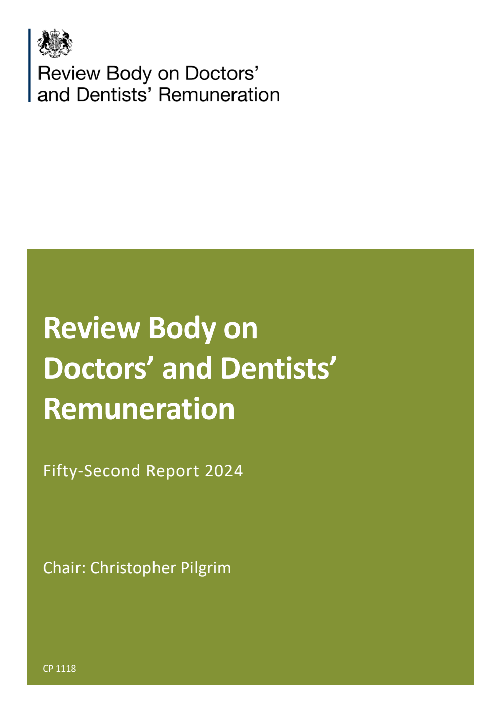 Review Body on Doctors’ and Dentists’ Remuneration Fifty-Second Report 2024