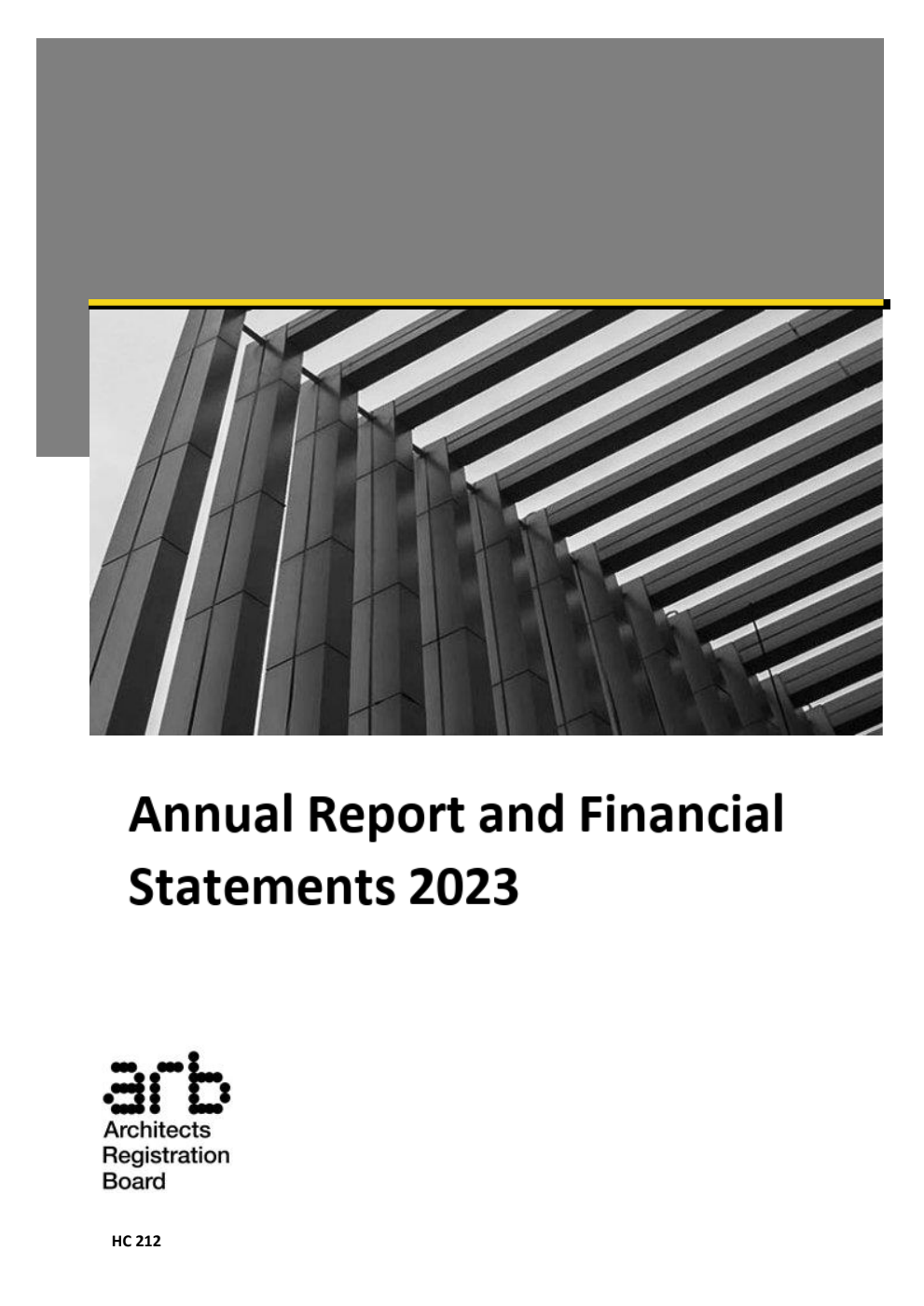 Architects Registration Board Annual Report and Financial Statements 2023