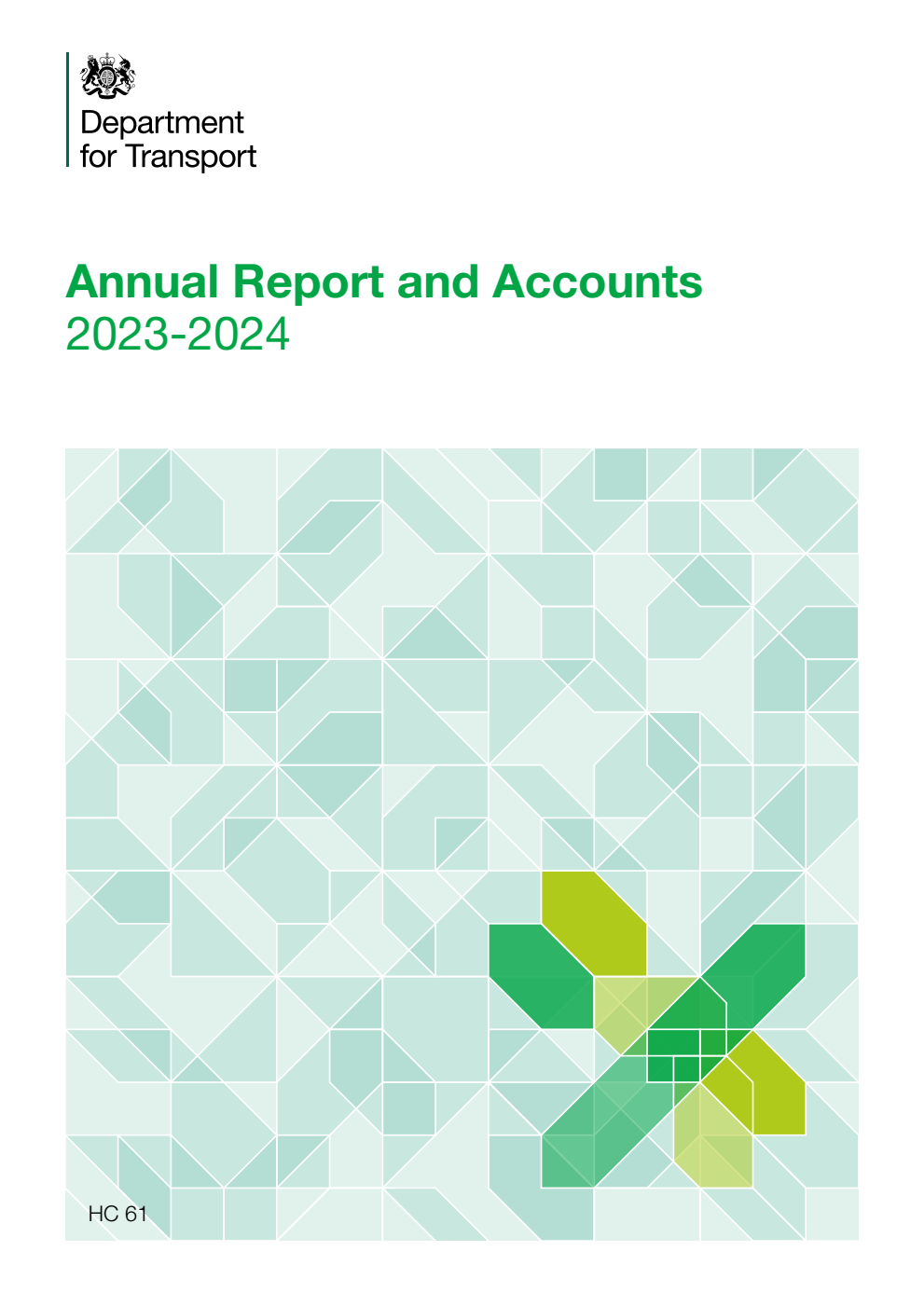 Department for Transport Annual Report and Accounts 2023-2024 (for the period 1 April 2023 to 31 March 2024)