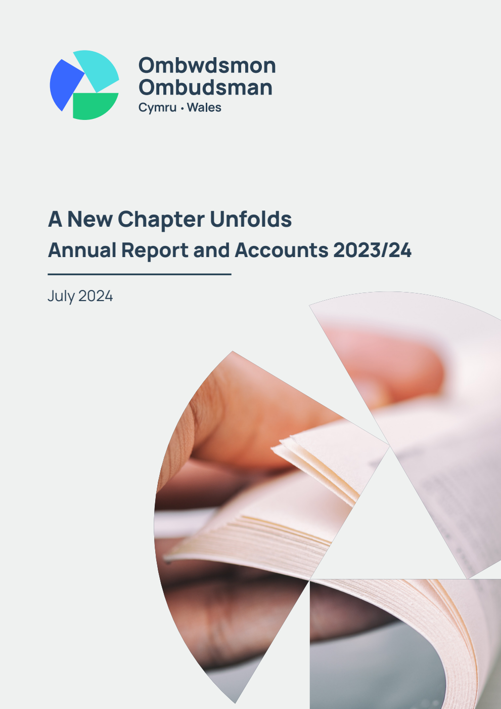 Annual Report and Accounts 2023/24 of the Public Services Ombudsman for Wales for the year ended 31 March 2024. A New Chapter Unfolds