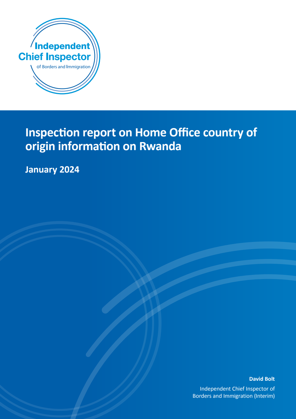 Inspection report on Home Office country of origin information on Rwanda. January 2024