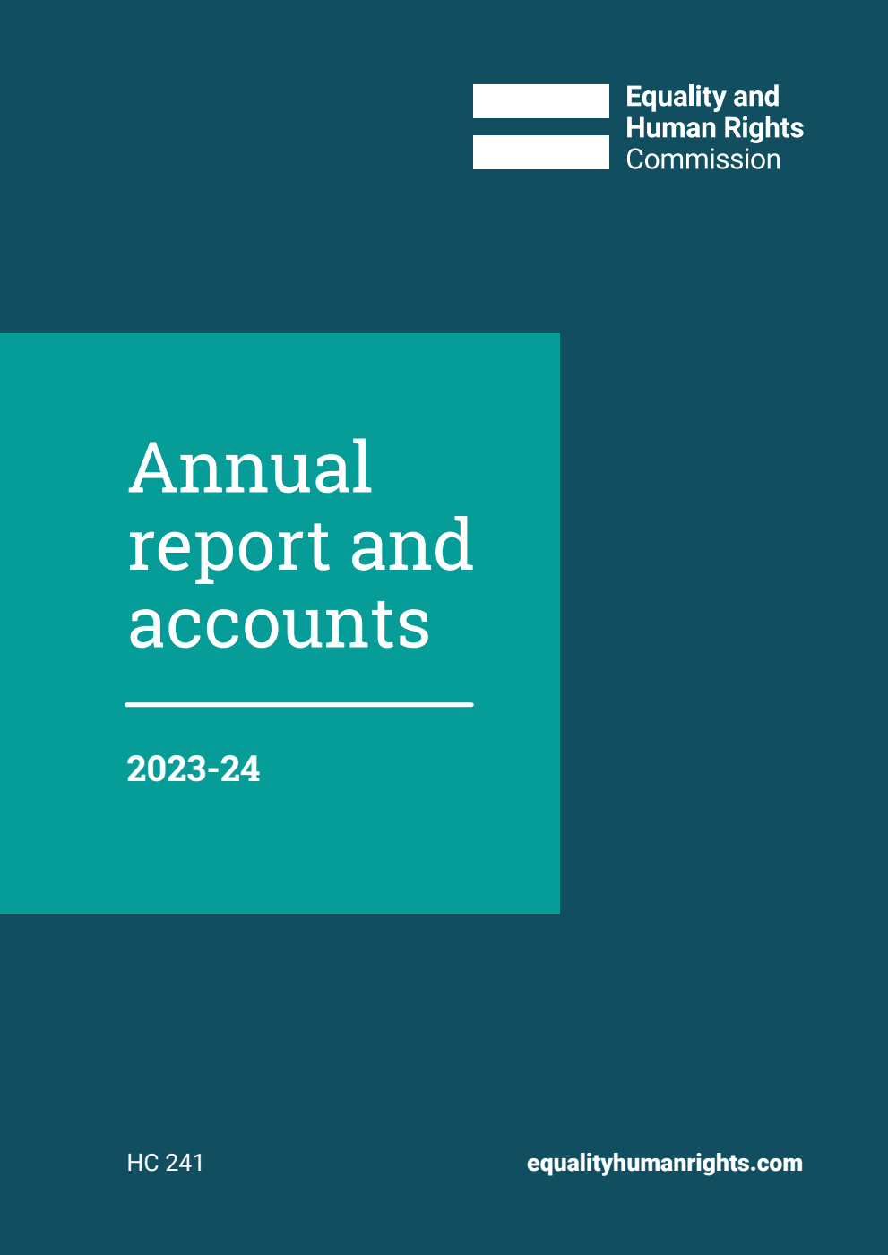 Equality and Human Rights Commission Annual report and accounts 1 April 2023 - 31 March 2024