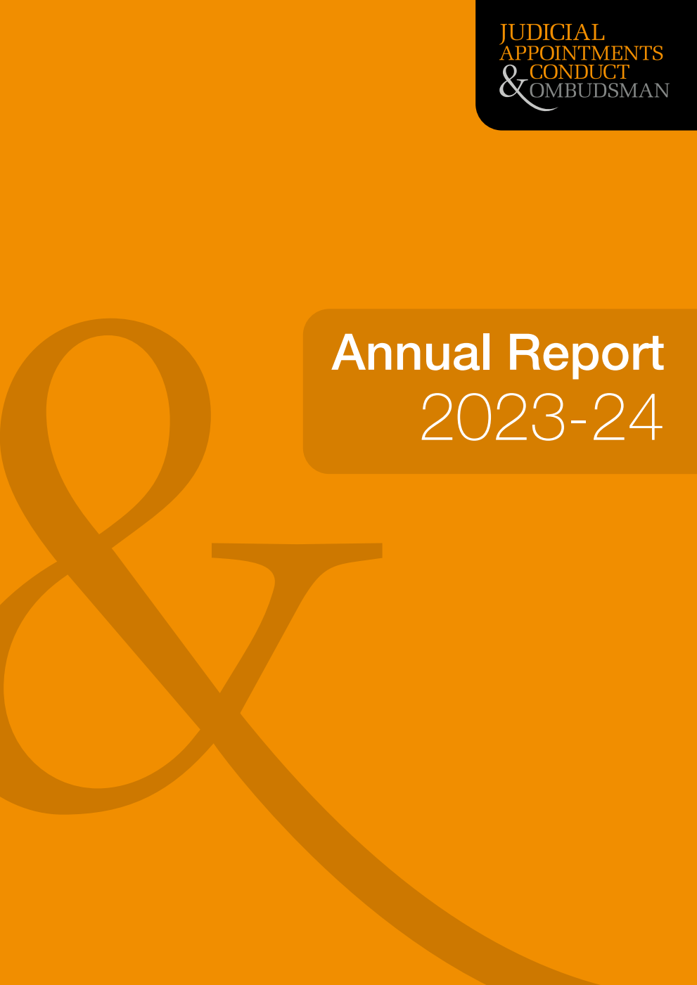Judicial Appointments & Conduct Ombudsman Annual Report 2023-24