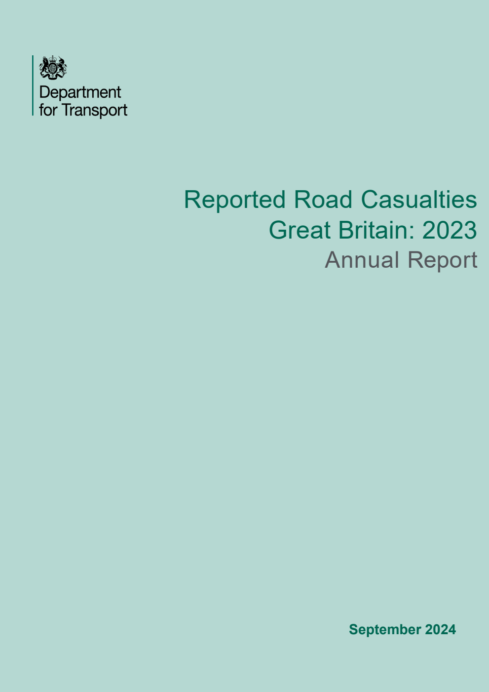 Reported Road Casualties Great Britain: 2023