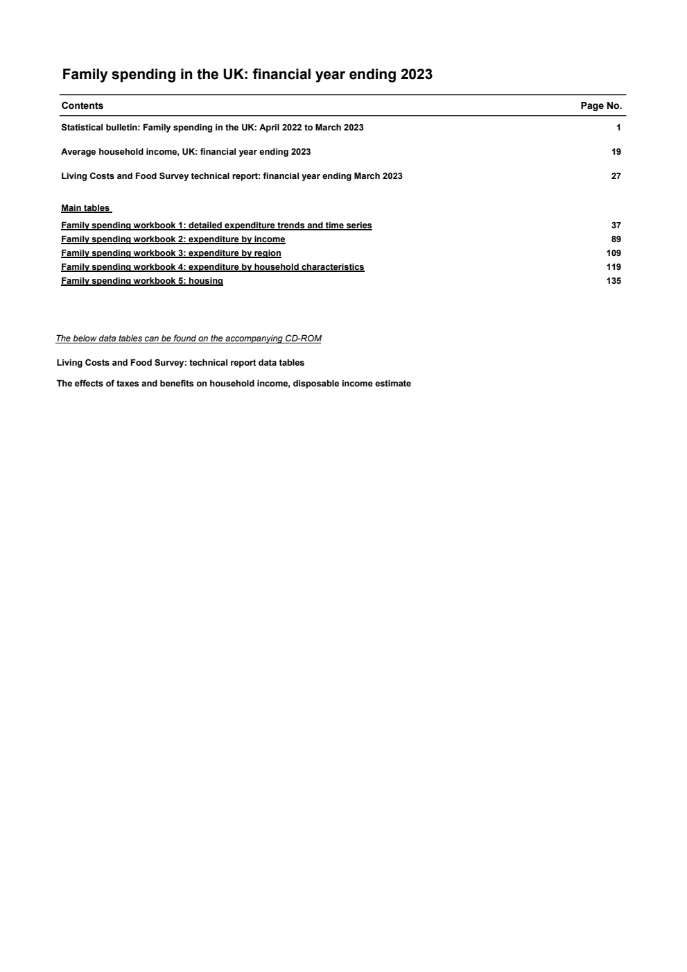 Family Spending 2023