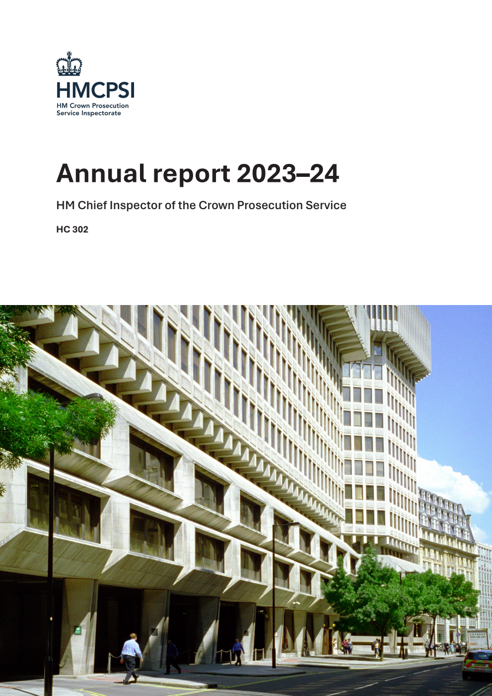 HM Chief Inspector of the Crown Prosecution Service Annual Report 2023–2024 for the period 1 April 2023 to 31 March 2024
