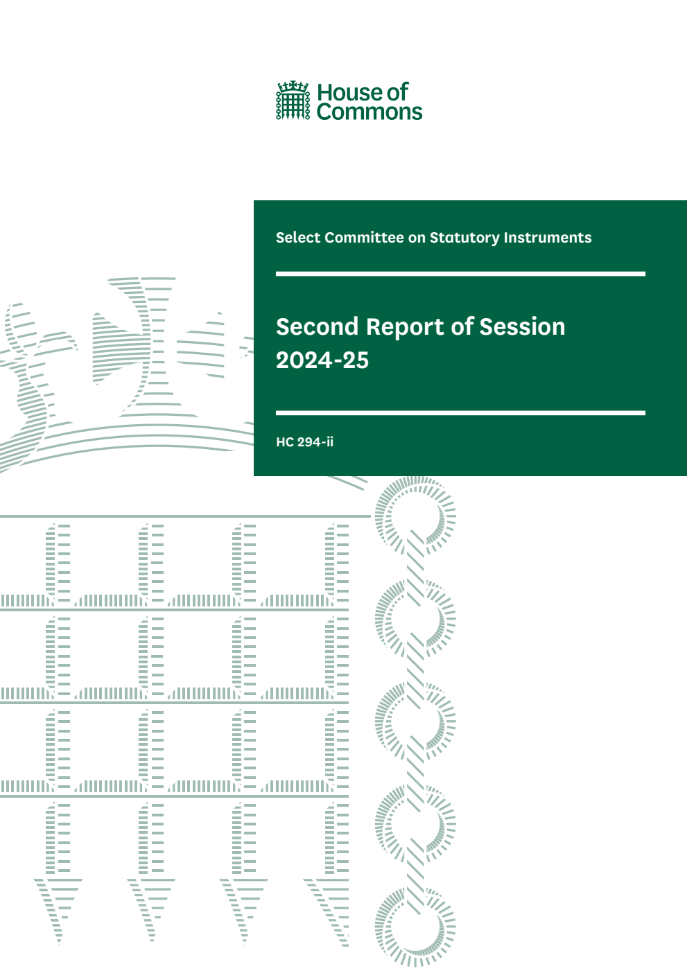 Statutory Instruments Committee 2nd Report of Session 2024-25