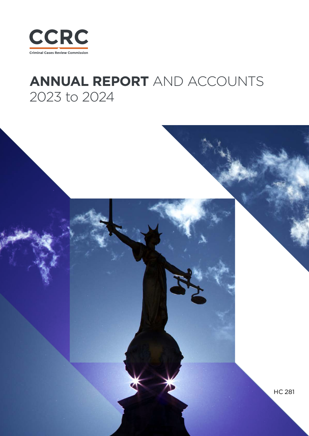 Criminal Cases Review Commission Annual Report and Accounts 2023 to 2024 for the period 1 April 2023 to 31 March 2024