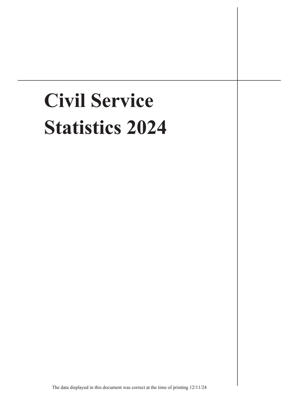 Civil Service Statistics 2024