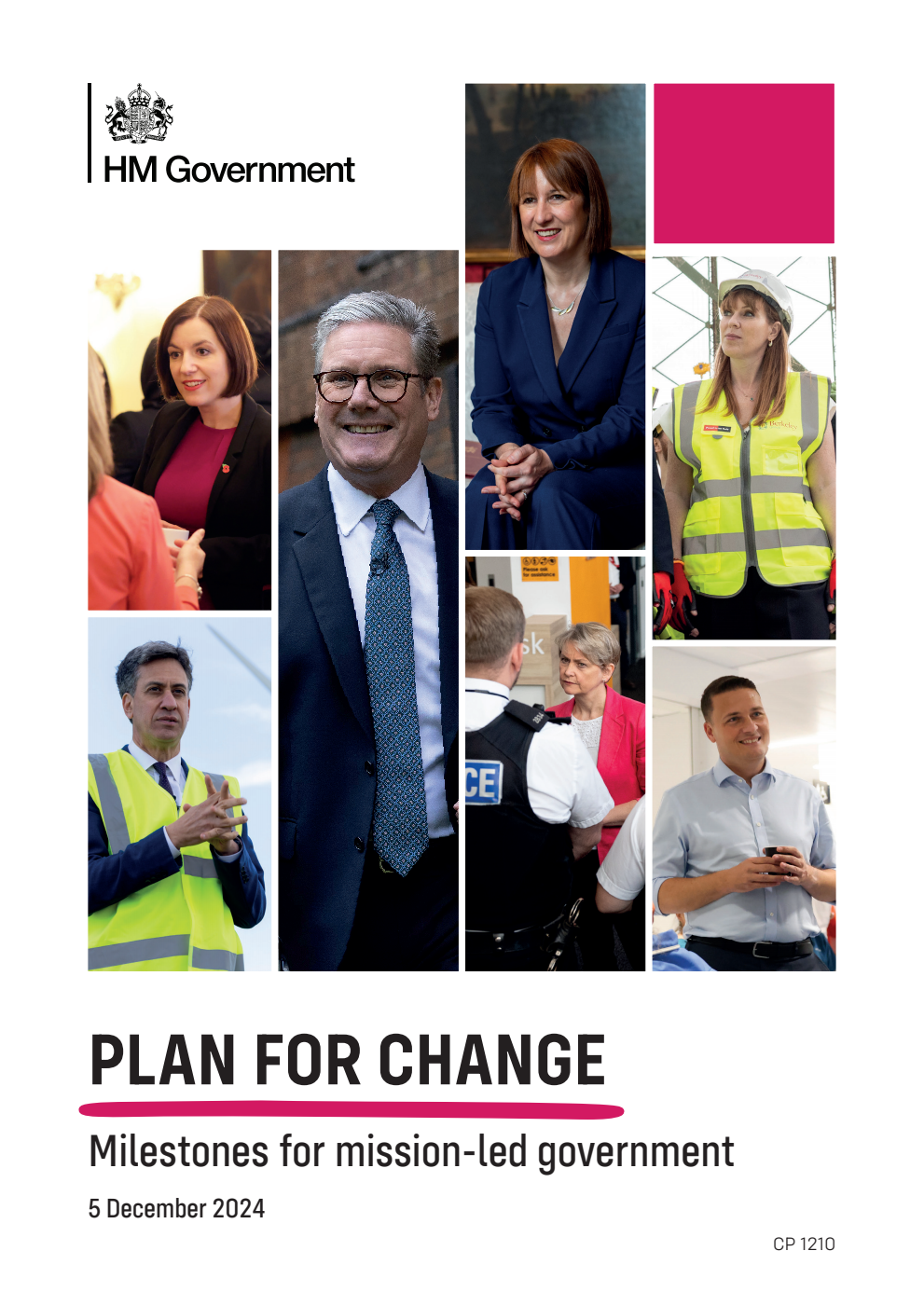 Plan for Change: Milestones for mission-led government