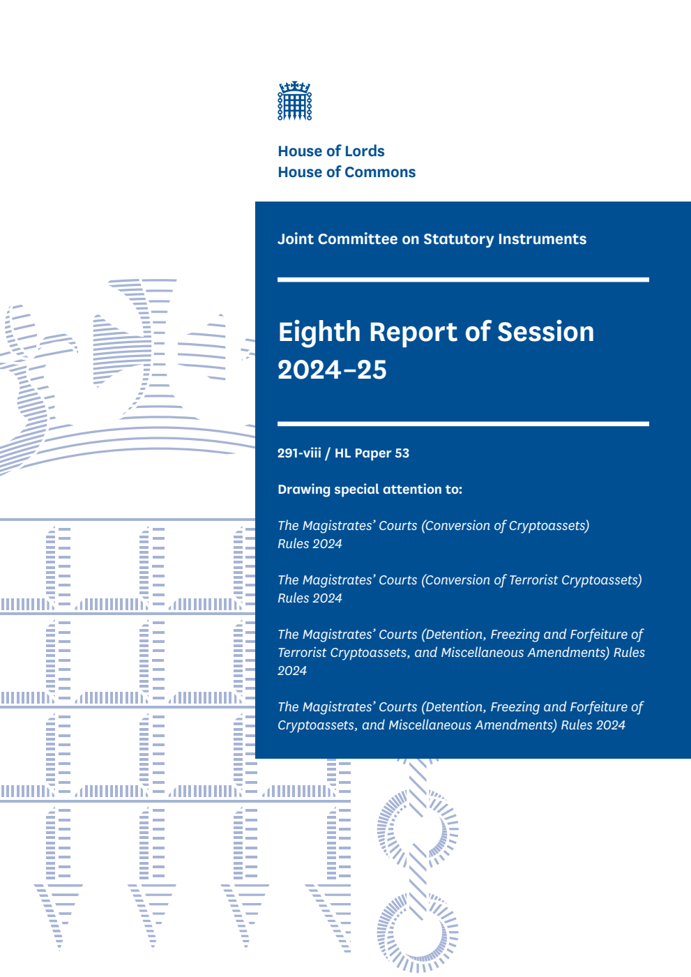 Joint Committee on Statutory Instruments 8th Report of Session 2024-25