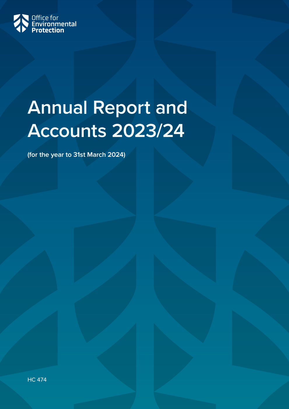 Office for Environmental Protection Annual Report and Accounts for the year to 31st March 2024. Corrected copy, December 2024