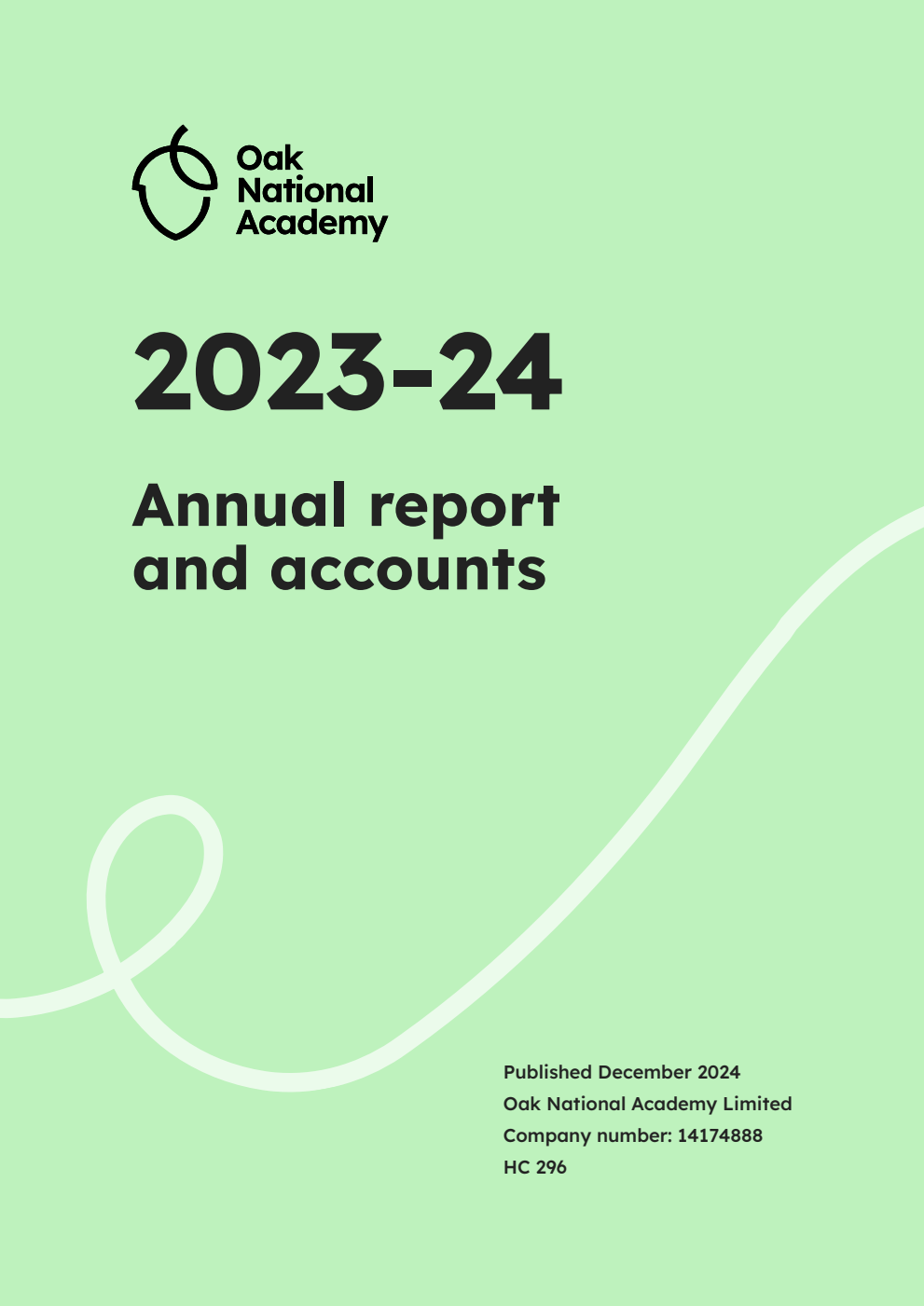 Oak National Academy Limited Annual report and accounts 2023-24 for the year ended 31 March 2024