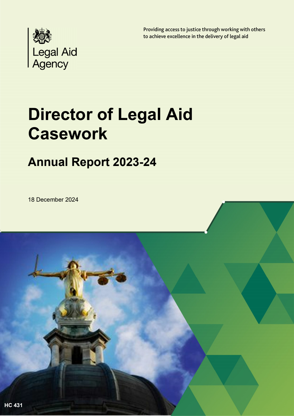 Legal Aid Agency Director of Legal Aid Casework Annual Report 2023-24
