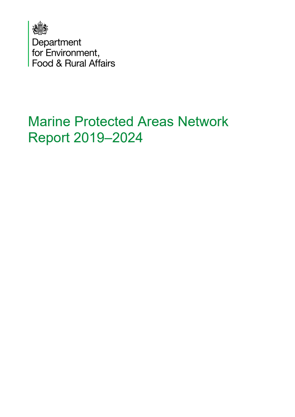 Marine Protected Areas Network Report 2019–2024