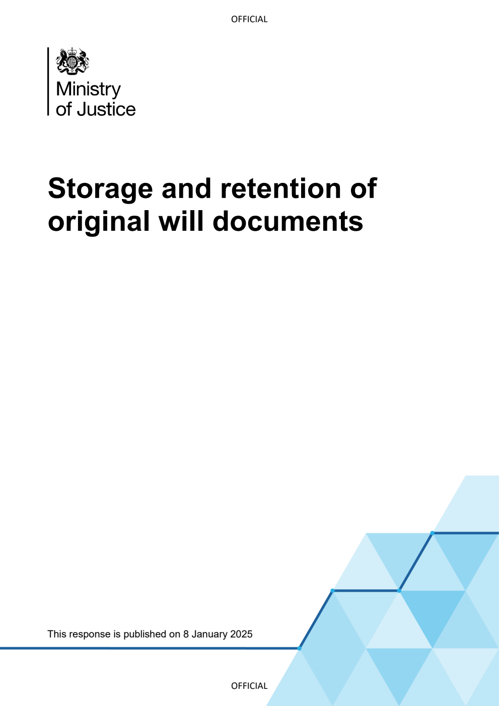Storage and retention of original will documents: Consultation response
