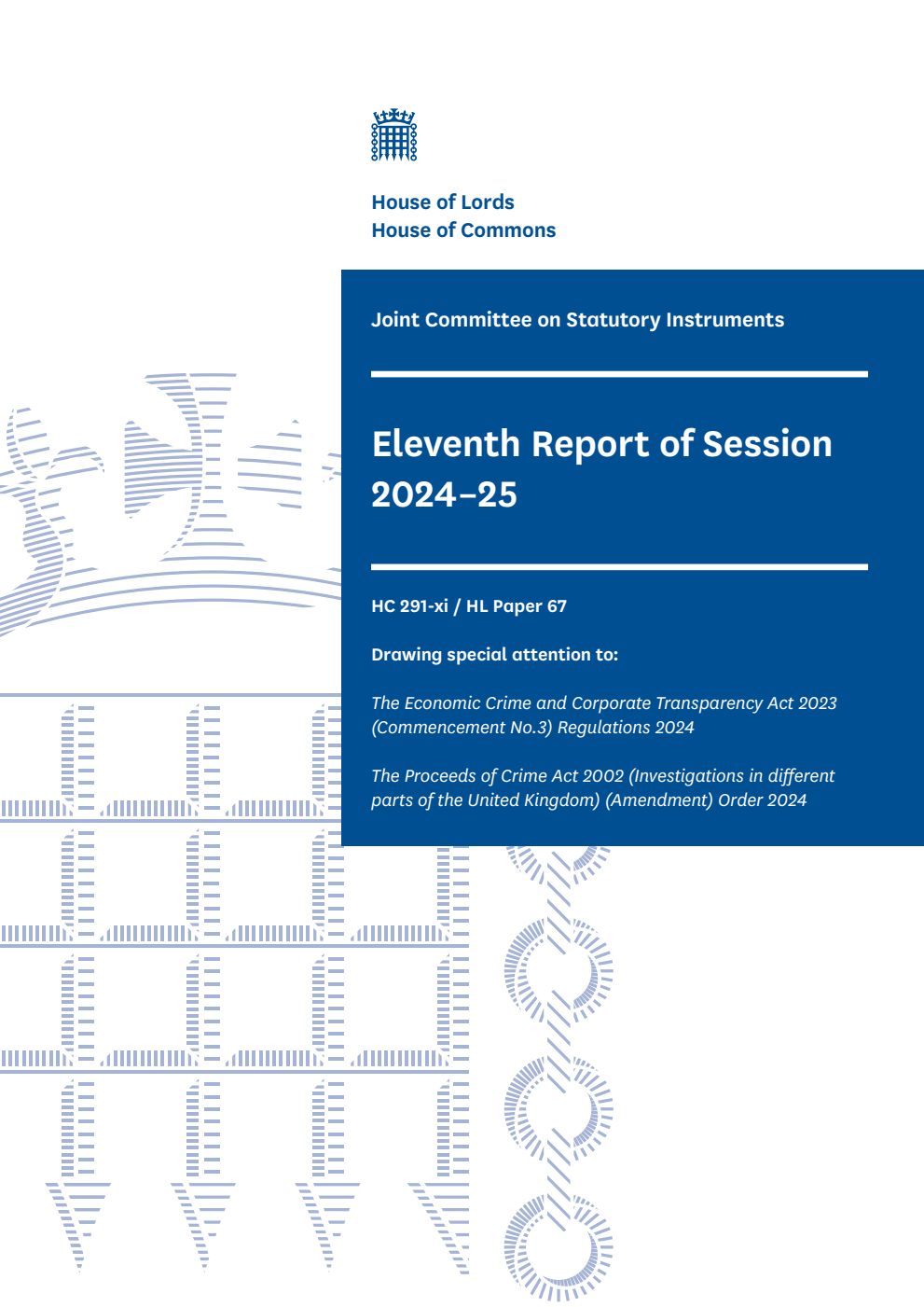 Joint Committee on Statutory Instruments 11th Report of Session 2024-25