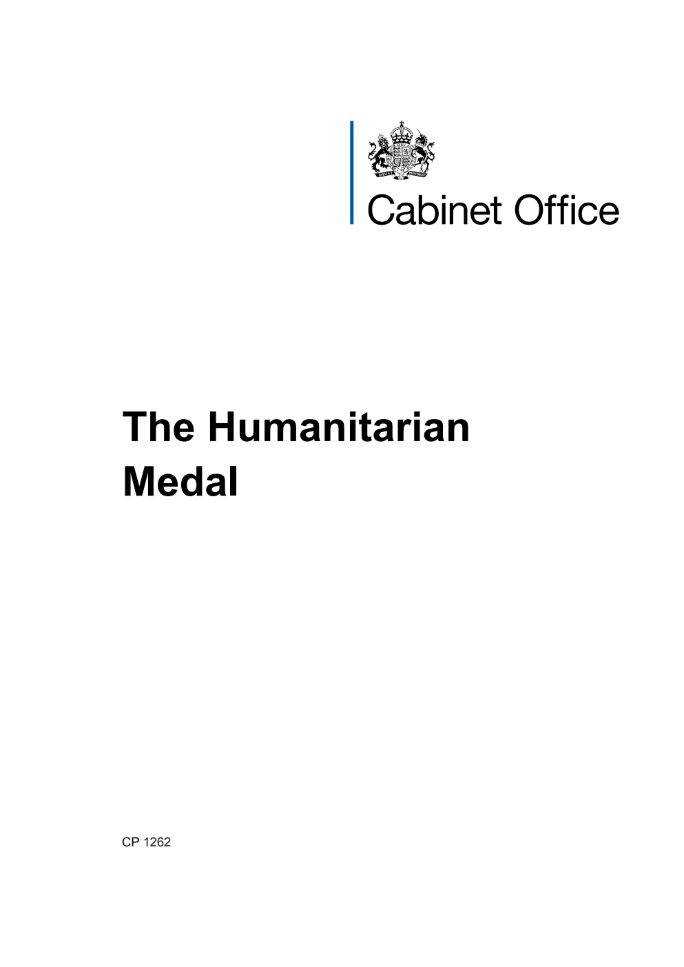 The Humanitarian Medal