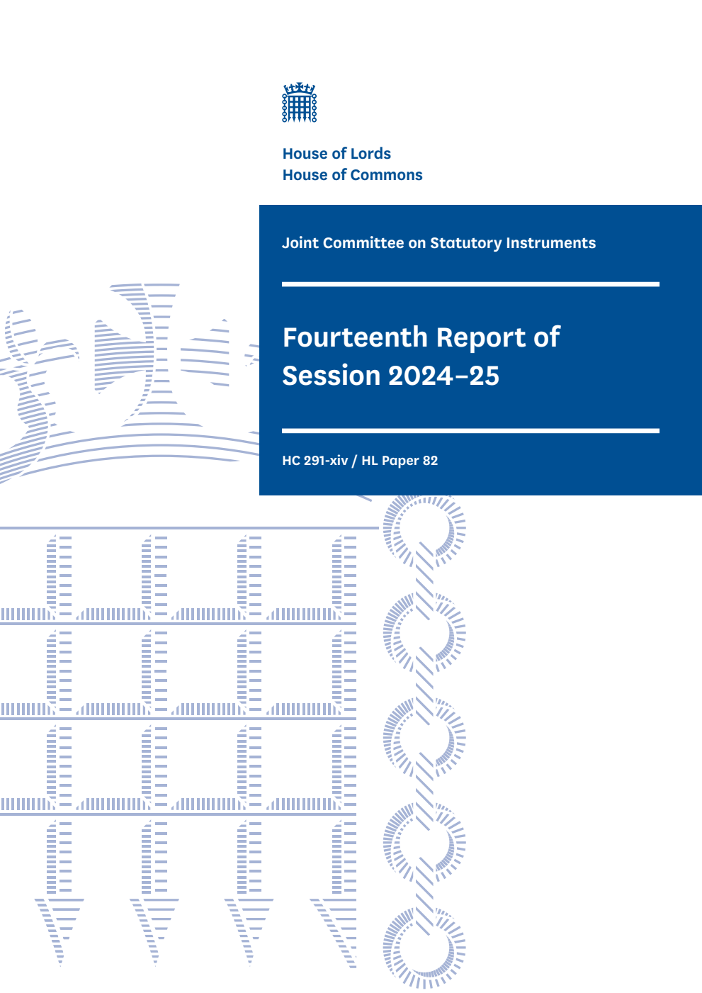 Joint Committee on Statutory Instruments 14th Report of Session 2024-25
