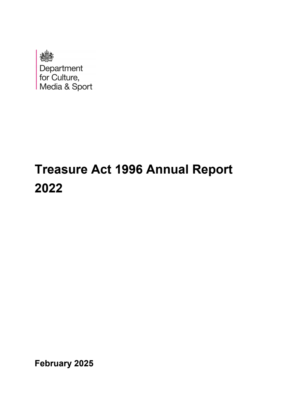 Treasure Act 1996 Annual Report 2022
