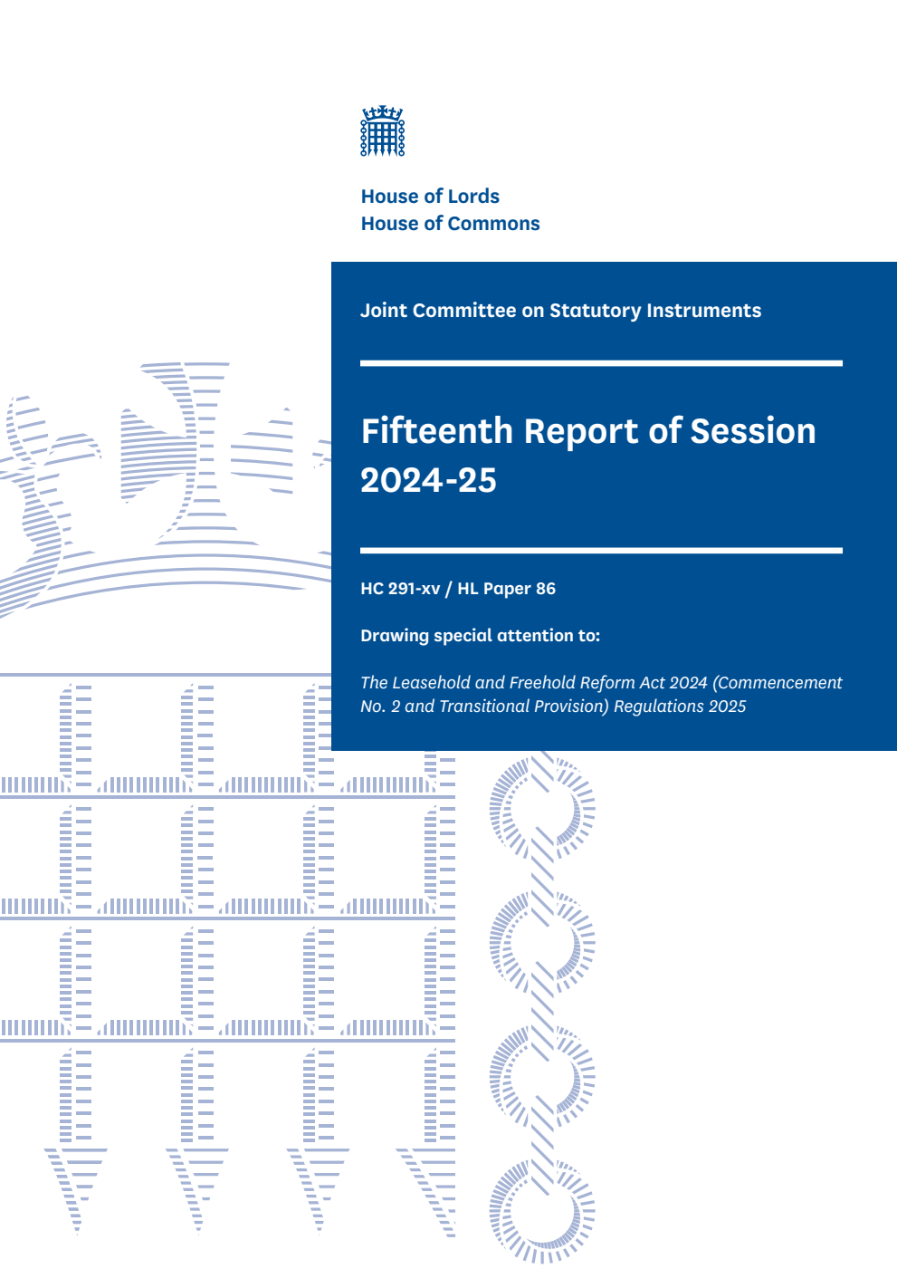 Joint Committee on Statutory Instruments 15th Report of Session 2024-25