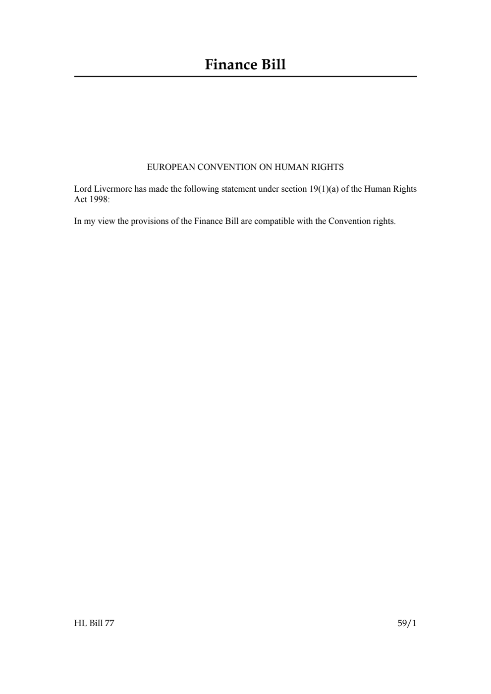 Finance Bill [as brought from the Commons]