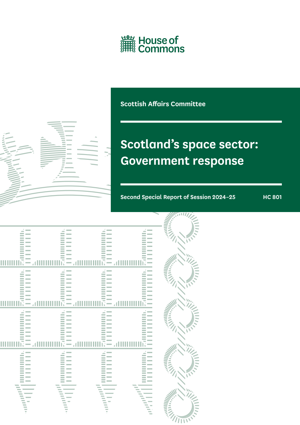 Scottish Affairs Committee 2nd Special Report. Scotland’s space sector: Government response