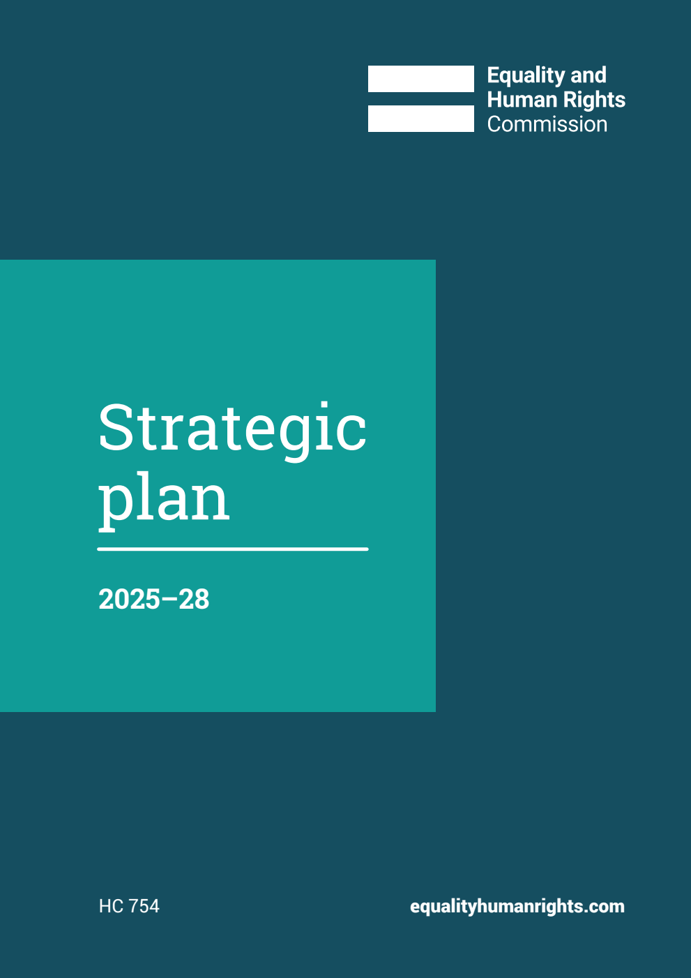 Equality and Human Rights Commission Strategic Plan 2025-28