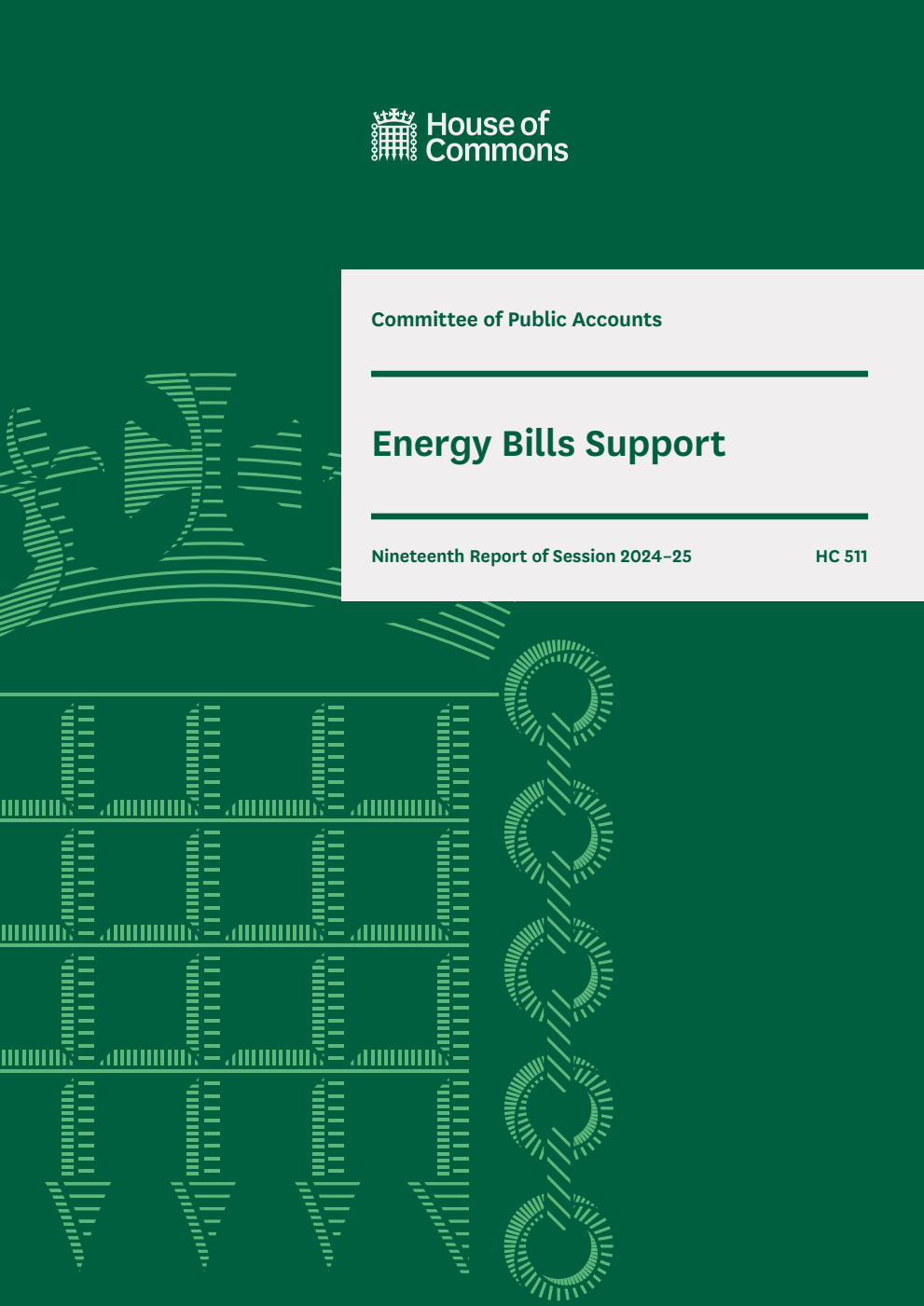 Public Accounts Committee 19th Report. Energy Bills Support Volume 1. Report
