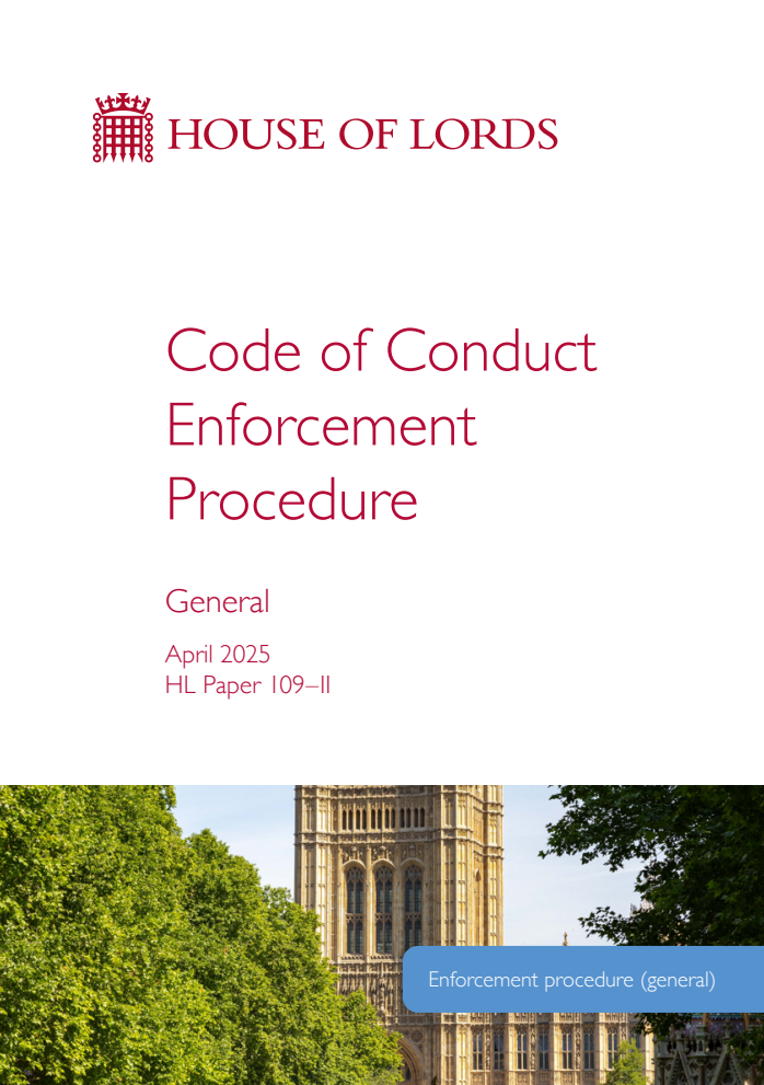 Code of Conduct Enforcement Procedure: General. April 2025