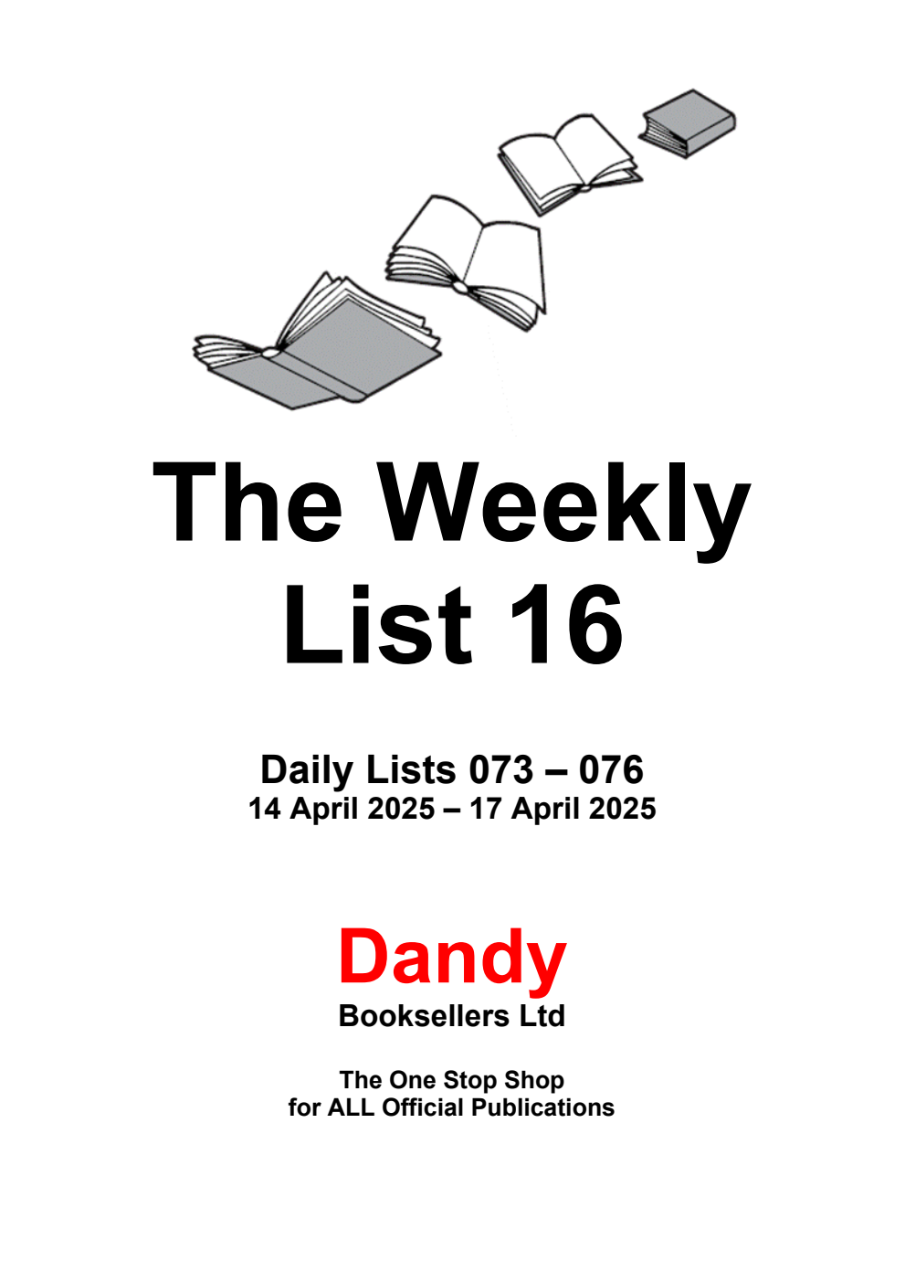 The Weekly List 16 2025