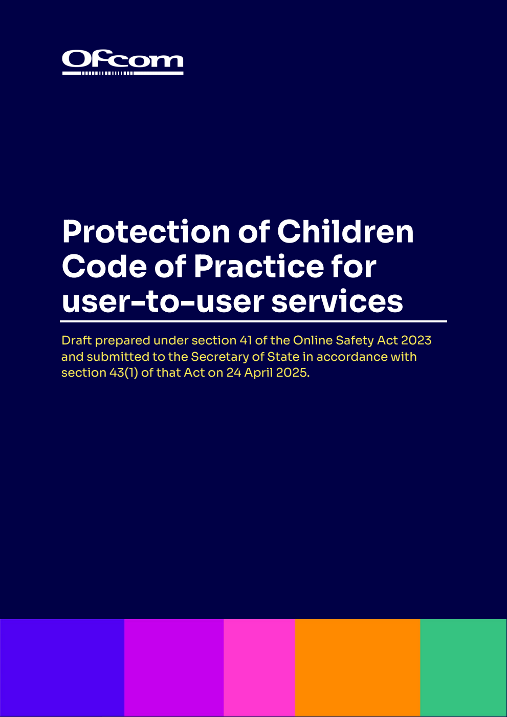 Protection of Children Code of Practice for user-to-user services