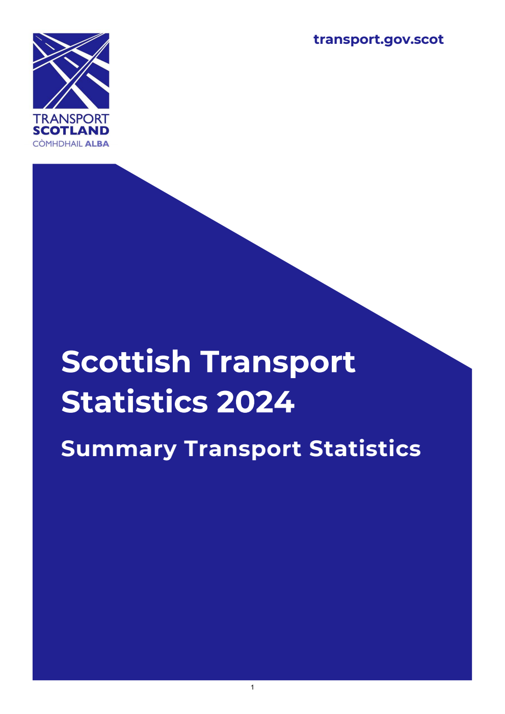 Scottish Transport Statistics 2024