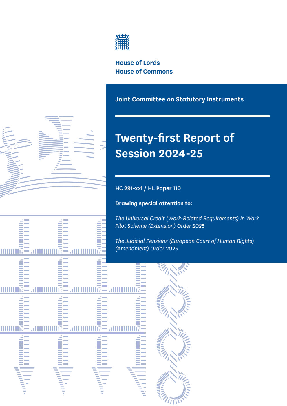 Joint Committee on Statutory Instruments 21st Report of Session 2024-25