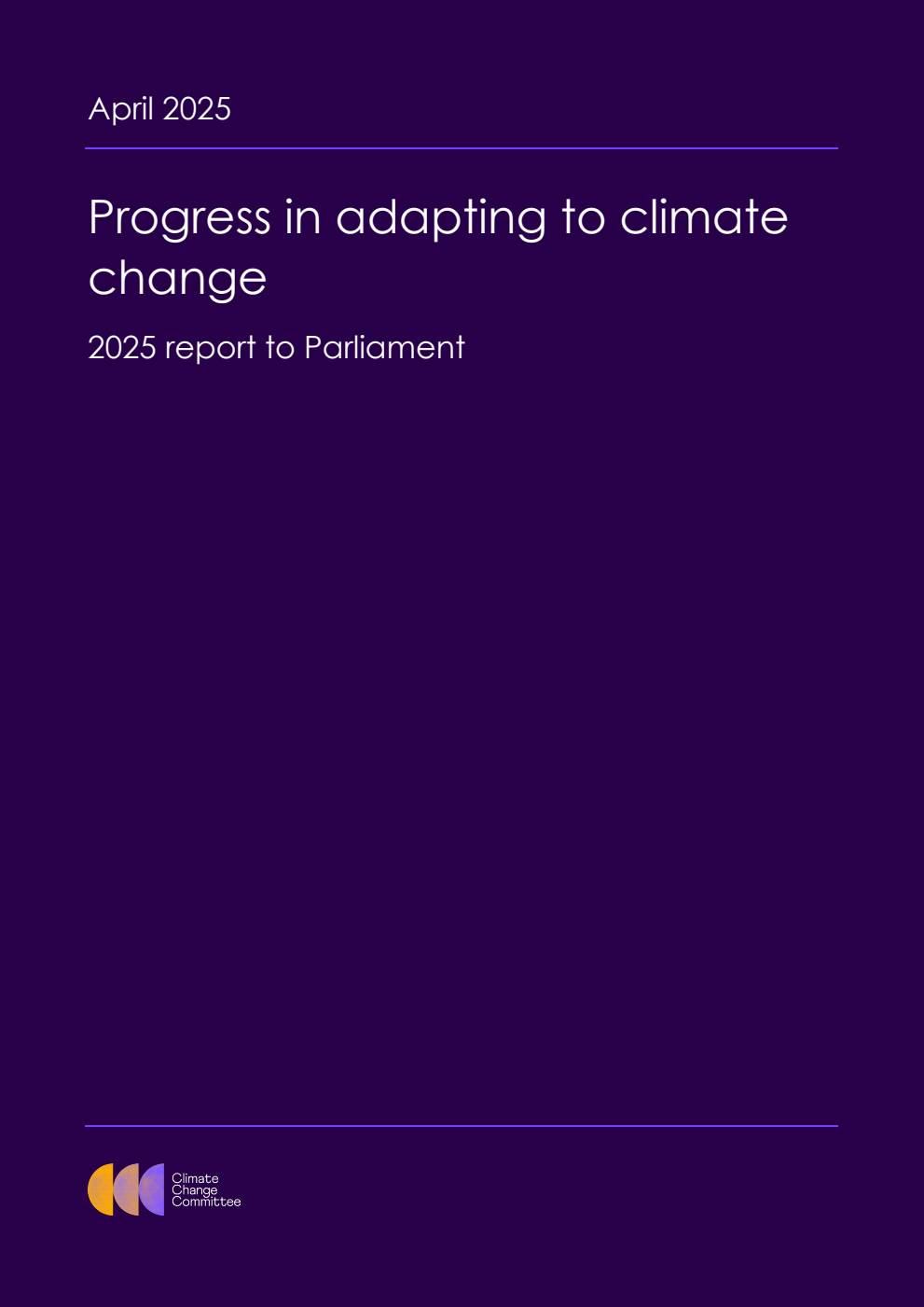 Progress in adapting to climate change. 2025 Report to Parliament